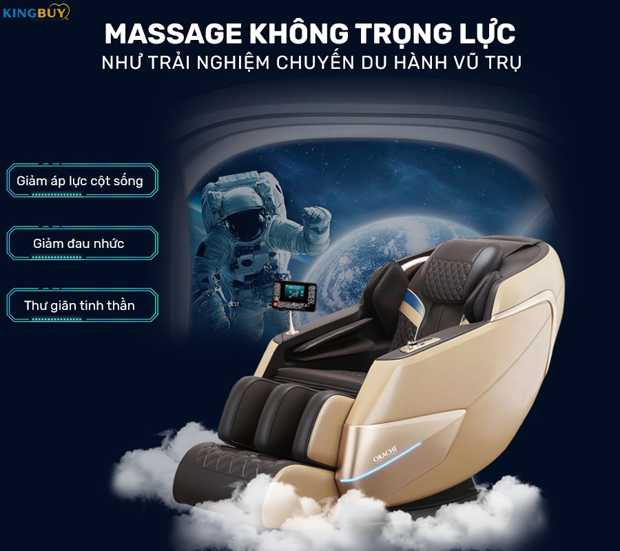 Ghế massage toàn thân OKACHI 4D JP-i65 cao cấp